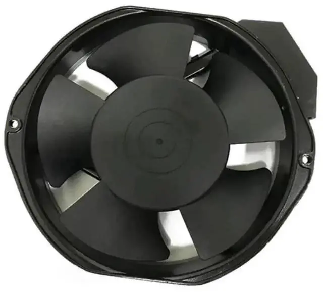 Alt view image 3 of 4 - NMB-MAT 5915PC-12T-B30-A00 172×150×38mm Aluminum Frame Axial Fan, Model 15038PB-A1L-EP, AC 115V 32/35W Industrial Cabinet Cooling Fan