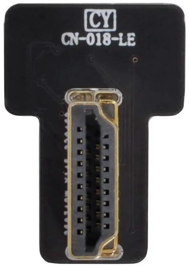 Alt view image 3 of 5 - Left Angled 90° FPC 20Pin HDMI Flat Male Connector for Ribbon Cable, Compatible with Raspberry Pi, GoPro, Drones, Cameras & Gimbals