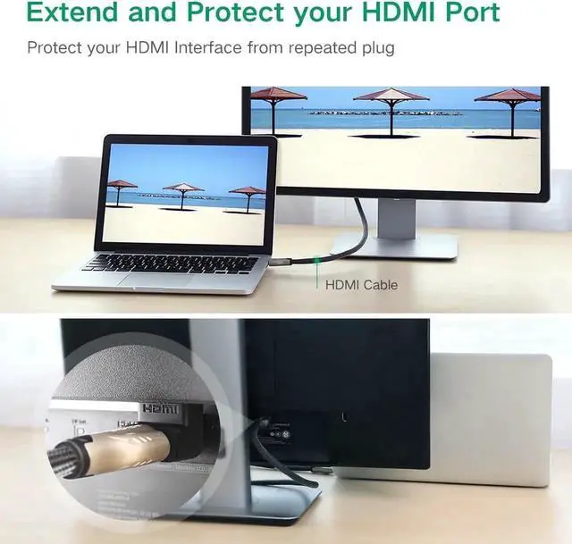 Alt view image 2 of 6 - 4-Pack Right Angle HDMI Adapters, Includes 90° & 270° Elbow Connectors, Supports 4K & HDR Video
