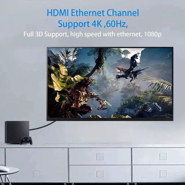 Alt view image 4 of 7 - 6 Inch / 15cm Ultra-Thin Right Angle Micro HDMI Male to HDMI Male Cable, Supports 4K UHD, 1080P, 3D & HDMI Ethernet Channel