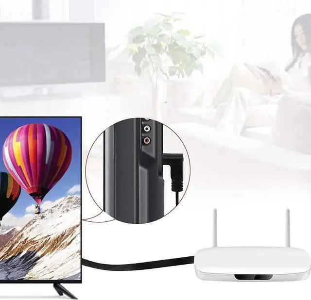 Alt view image 3 of 7 - Lemeng 1FT Flat Slim Down 90 Degree HDMI Type A Male to Male High Speed Cable