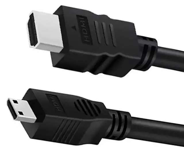 Main image of 2FT Bidirectional Mini HDMI to HDMI 2.0 Cable, 4K 60Hz HDR ARC Supported for Raspberry Pi Zero, Camera, Camcorder, Graphics Card & Tablet
