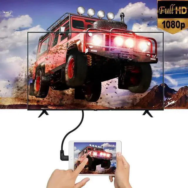 Alt view image 4 of 6 - 50cm/19.6 Inch Gold Plated Right Angle Mini HDMI Male to Male High Speed Cable, Black