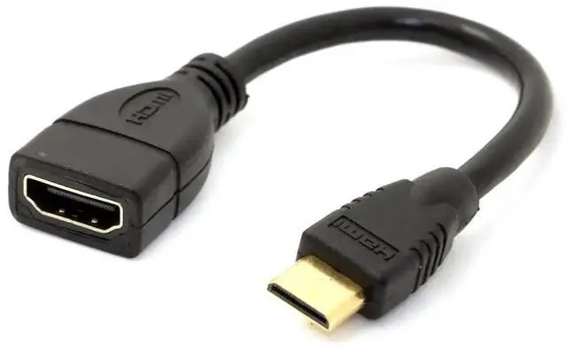 Main image of Mini HDMI Male to HDMI Female Extension Adapter, Supports 4K@60Hz UHD for Monitor Camera HDTV