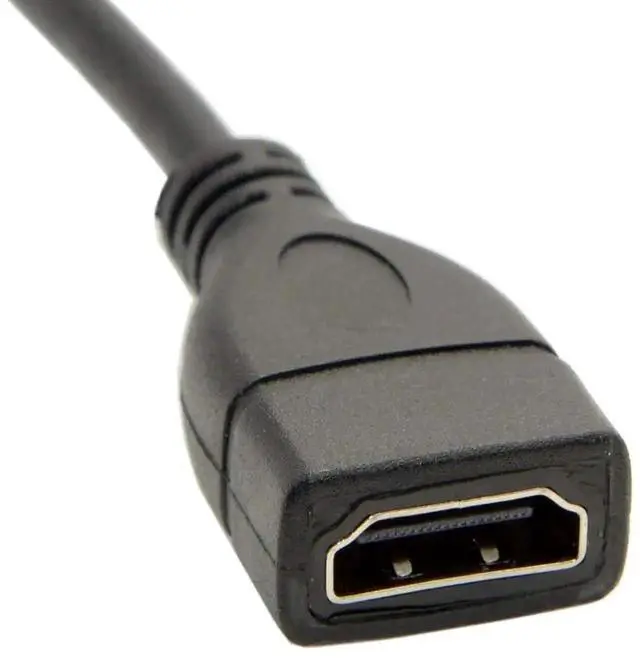 Alt view image 6 of 7 - Mini HDMI Male to HDMI Female Extension Adapter, Supports 4K@60Hz UHD for Monitor Camera HDTV