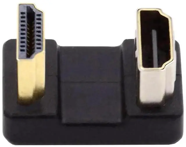 Main image of U-Shaped 360° Down Reverse Back Angled HDMI 1.4 Male to Female Extension Adapter, Type-A 4K HDMI Extender Converter