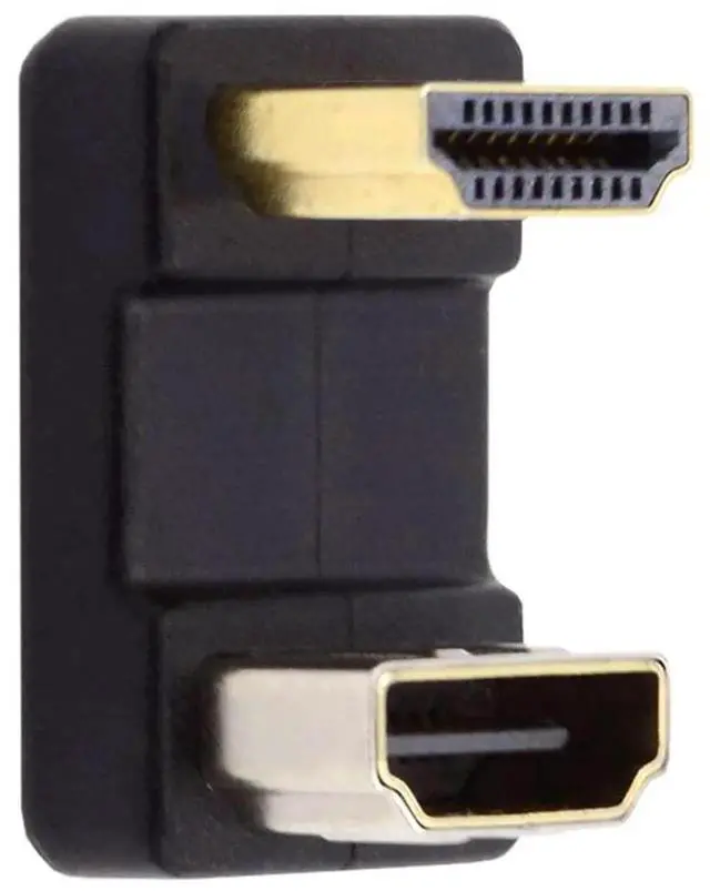 Alt view image 7 of 7 - 180° Down Angled HDMI Male to Female Extension Adapter, 4K@60Hz