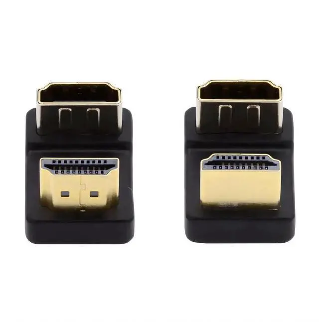 Main image of 2 Pack 180° Angled HDMI Male to Female Extension Adapter, 4K@60Hz