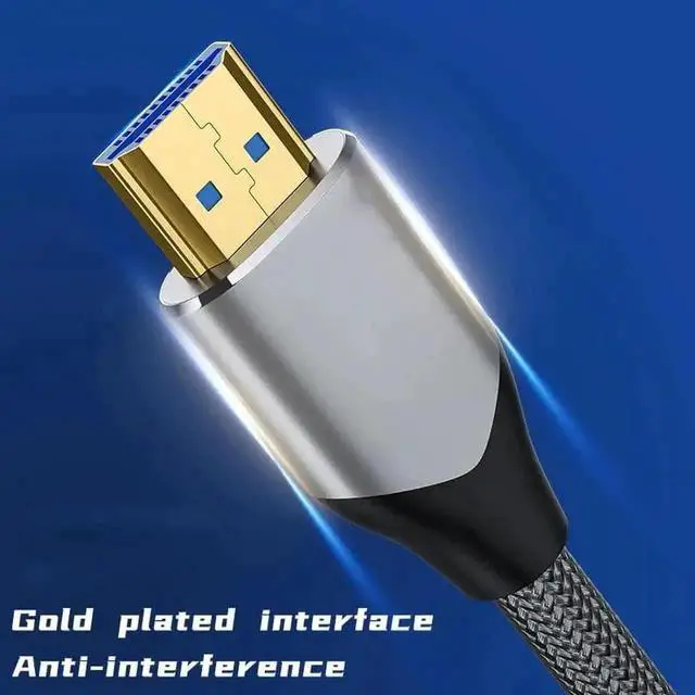 Alt view image 5 of 7 - 2 Pack 10FT Certified Ultra High Speed HDMI 2.1 Cable, 48Gbps Bandwidth Supports 8K@60Hz 4K@120Hz eARC Dolby Atmos HDR10+ HDCP 2.2/2.3 for PS5 Xbox Mac Gaming PC Soundbar