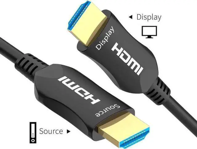 Alt view image 6 of 7 - 3.3ft Slim Flexible Fiber Optic HDMI 2.0b Cable, 18Gbps High Speed Supports 4K@60Hz ARC HDCP2.2 3D YCbCr 4:4:4/4:2:2/4:2:0