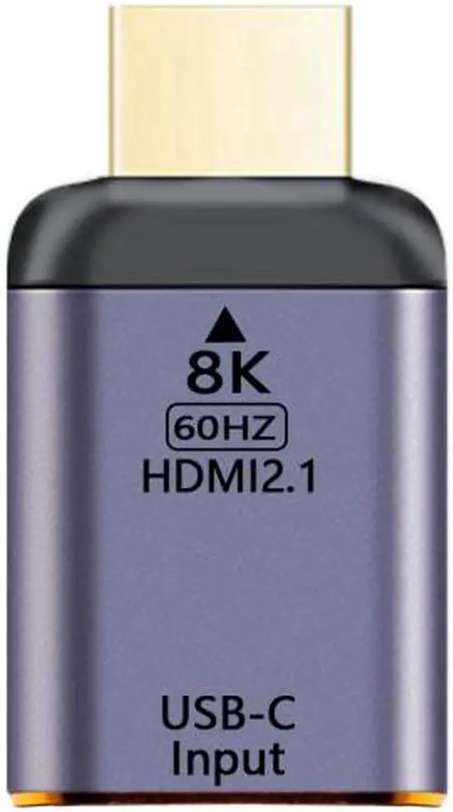 Main image of USB-C Female Input to HDMI Male Output Adapter, Supports 8K@60Hz & 4K@120Hz for Laptops, Phones, Tablets