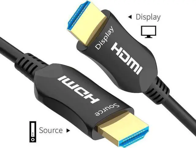 Alt view image 5 of 7 - 3.3FT Fiber Optic HDMI 2.0b Cable, 18.2Gbps 4K@60Hz HDMI Cord Support ARC HDCP2.2 3D 4:4:4 Color Sampling