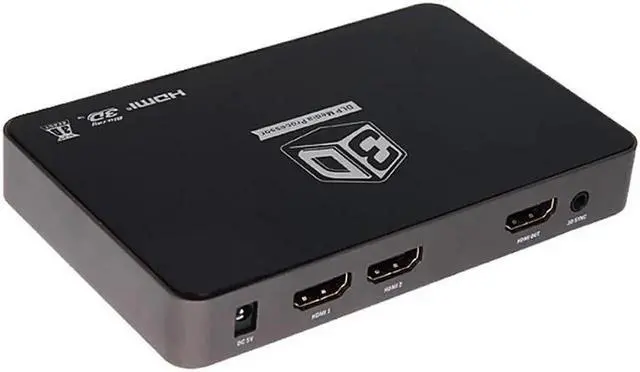Alt view image 3 of 5 - 2D to 3D HDMI Video Converter, Convert Left/Right & Top/Bottom Split Images to 3D Format, Compatible with Projectors & Blu-ray Players, EU Power Plug