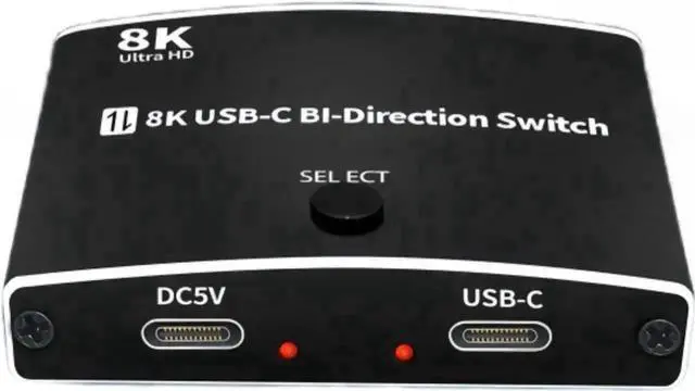 Main image of Bi-Directional USB-C KVM Switch 2 in 1 / 1 in 2, Support 8K@60Hz Video & 10Gbps Data, Compatible with Thunderbolt 3/4 USB-C Devices