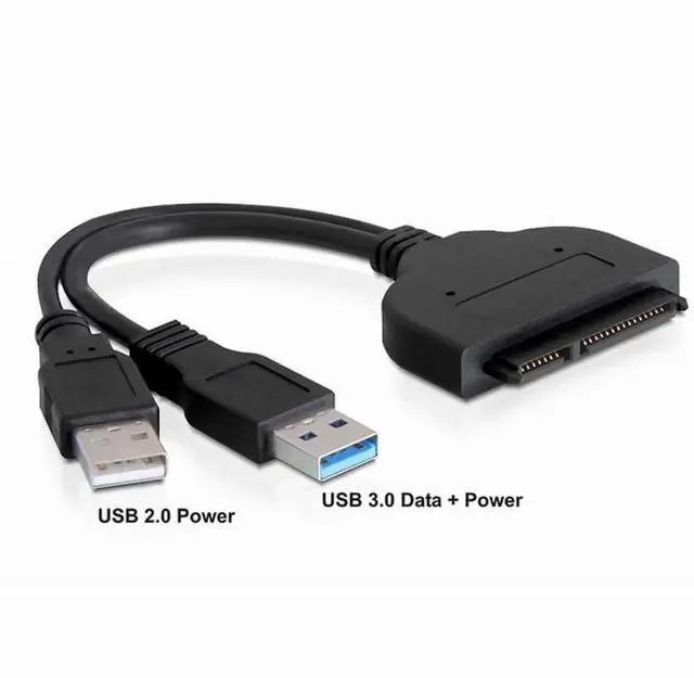 Alt view image 6 of 7 - 1.8" Micro SATA 16Pin to 2.5" SATA 22Pin PCB Hard Drive Converter Adapter with Extra USB Power Cable, Compatible with Toshiba Samsung WD Seagate Hitachi Micro SATA SSD HDD