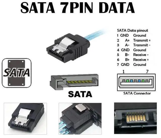 Alt view image 3 of 7 - 0.5M SFF-8643 HD Mini SAS to 4×SATA 7Pin Breakout Cable, 6Gbps Server RAID Fan-Out Data Cable for HDD & SSD