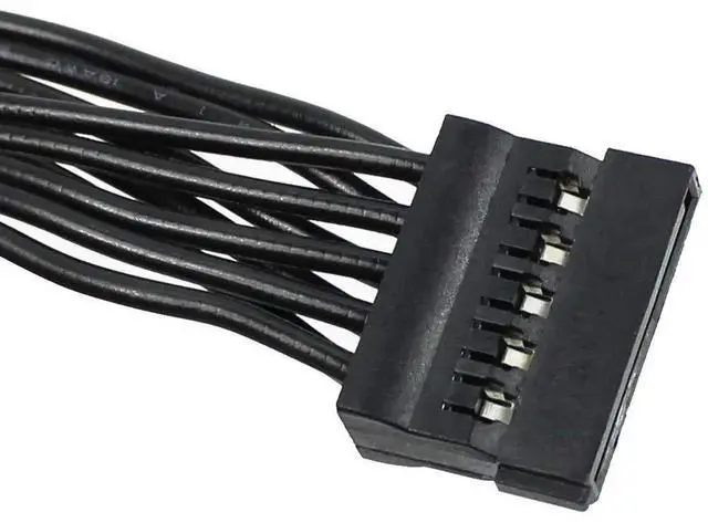 Alt view image 7 of 7 - 80cm Great Wall Dragon Series 5Pin Modular Power Splitter Cable, 5P Male to 3 SATA + 4Pin Molex Female for PC Server Storage Drives