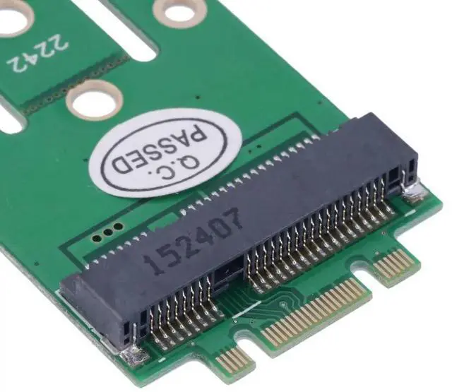 Alt view image 7 of 7 - Mini PCIe mSATA SSD to M.2 NGFF PCIe Converter Adapter PCBA Board