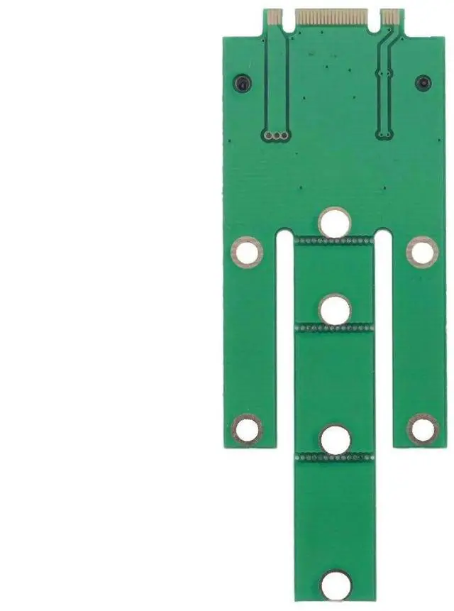 Alt view image 2 of 7 - Mini PCIe mSATA SSD to M.2 NGFF PCIe Converter Adapter PCBA Board