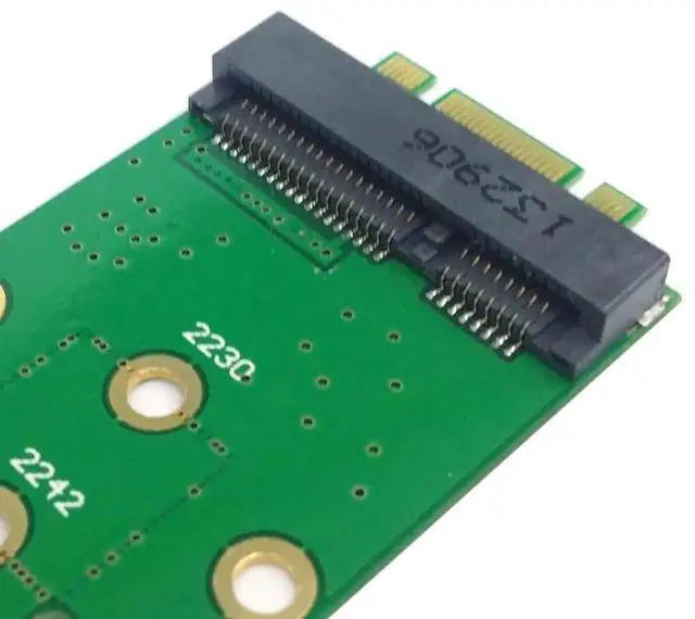 Alt view image 6 of 7 - Mini PCIe mSATA SSD to M.2 NGFF PCIe Converter Adapter PCBA Board