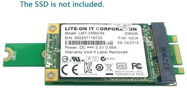 Alt view image 5 of 7 - Mini PCIe mSATA SSD to M.2 NGFF PCIe Converter Adapter PCBA Board
