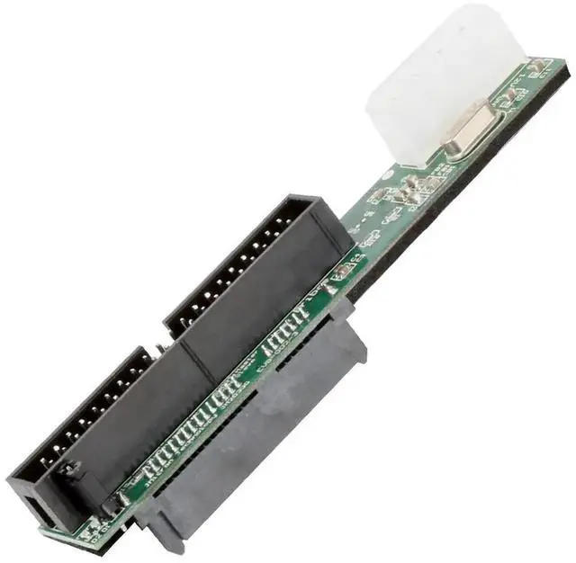 Alt view image 2 of 7 - Narrow PCB IDE PATA to SATA Converter Adapter, Parallel to Serial ATA Bridge Board for 2.5/3.5" HDD, DVD, CD-ROM, CD-RW, DVD-RAM Drives with 7+15Pin SATA Port