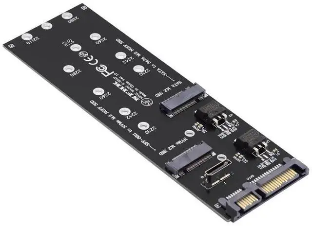 Main image of CY-SF-055 M.2 NGFF SATA & PCIe NVMe SSD to OCuLink Adapter, Black PCB 10×10×1cm, Single Pack