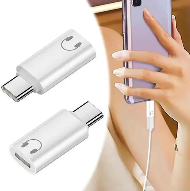 Main image of Lightning Female to USB-C Male Adapter, Lightning to Type C Connector Converter Compatible with iPhone 15/16 Series, All USB-C Phones, Tablets, Laptops, Power Banks