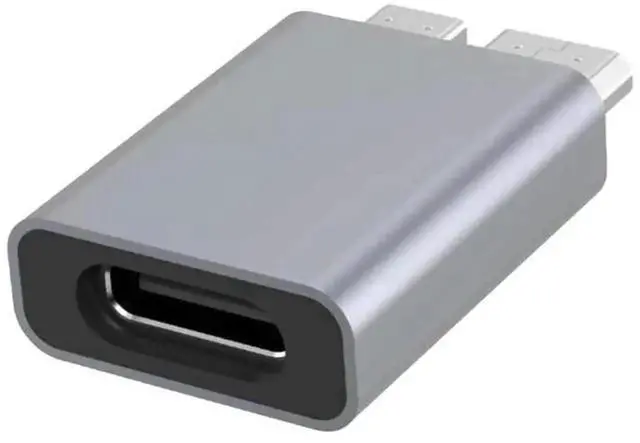 Main image of USB 3.0 Micro B Male to Type-C Female Adapter, High Speed USB-C Converter Connector for External HDD, Portable Hard Drive Disk & Micro B Storage Devices