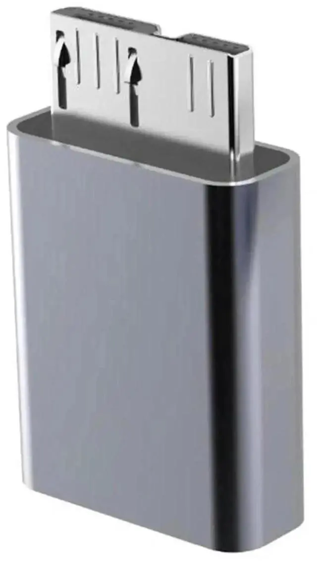 Alt view image 2 of 3 - USB 3.0 Micro B Male to Type-C Female Adapter, High Speed USB-C Converter Connector for External HDD, Portable Hard Drive Disk & Micro B Storage Devices