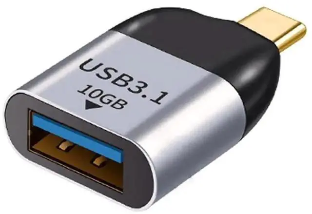 Main image of USB 3.1 Gen2 Type-C Male to USB 3.0 Type-A Female OTG Host Adapter, 10Gbps High Speed Data Transfer Converter for USB-C Laptops, Smartphones & Tablets