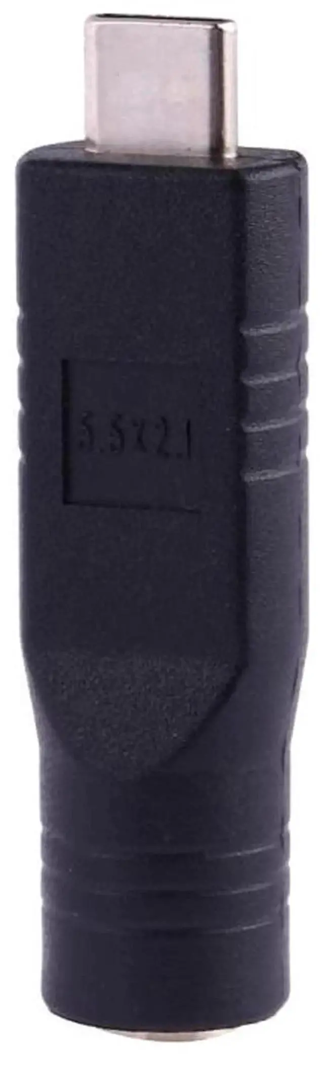 Alt view image 5 of 5 - DC 5.5mm×2.1mm Female to USB-C Male Power Adapter Connector, 5521 Barrel Jack to Type-C Plug Converter for DC Power Supply Conversion