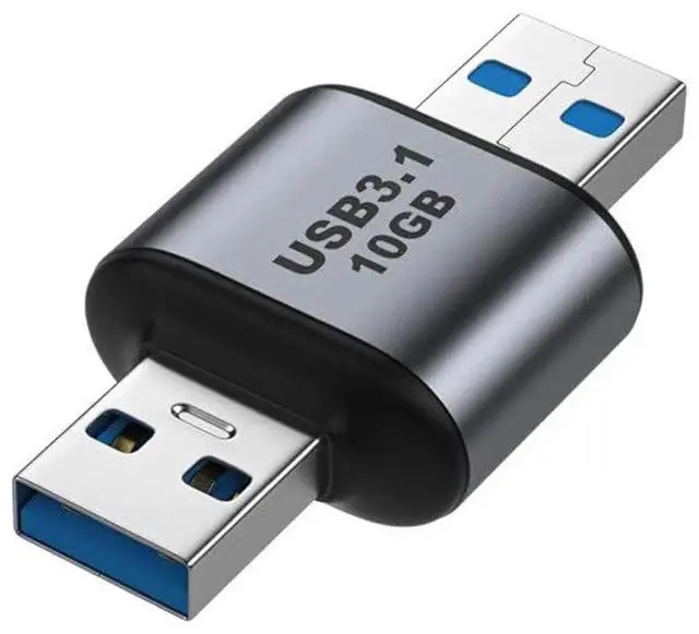 Main image of USB 3.0/3.1 Type A Male to Male Data Adapter, 10Gbps High Speed USB A to A Extension Cable Connector for Laptop Desktop PC Peripherals