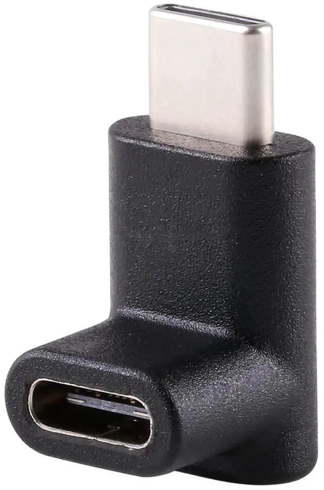 Alt view image 6 of 7 - Up & Down 90 Degree Reversible USB 3.1 Type-C Male to Female Adapter, Low Profile Elbow Extension Connector Supports Charging Data Video for Laptops & Phones