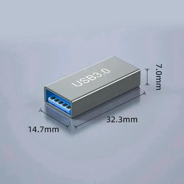 Alt view image 2 of 3 - USB 3.0 Type A Female to Female Coupler Adapter, OTG AF to AF Extender Connector Converter for Laptop PC USB Cable Extension