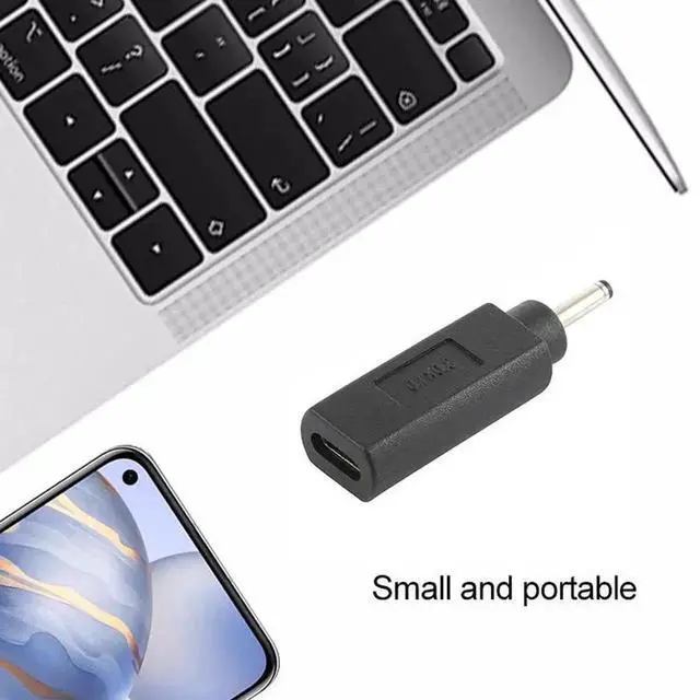 Alt view image 4 of 5 - USB-C Female to 3.0×1.0mm DC Male Plug Power Adapter Converter for Laptops & Electronics
