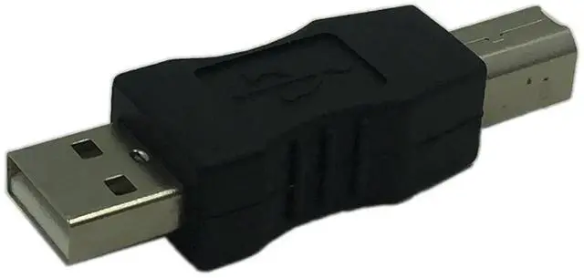 Alt view image 7 of 7 - 2 Pack USB A Male to USB B Male Adapter Converter, Standard USB 2.0 Printer Scanner MIDI Cable Connector Extender