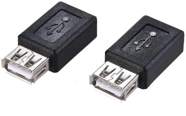 Alt view image 7 of 7 - 3 Pack USB 2.0 A Female to Micro USB Female Adapter Converter, Bidirectional Connector for Charging & Data Sync