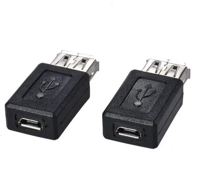 Alt view image 2 of 7 - 3 Pack USB 2.0 A Female to Micro USB Female Adapter Converter, Bidirectional Connector for Charging & Data Sync