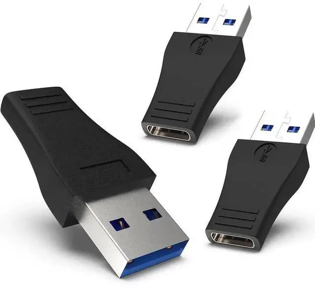 Main image of 3 Pack USB 3.0 USB A Male to USB C Female Adapter, 5Gbps Fast Charging & Data Sync Converter Compatible with iPhone 15/14/13/12 Series, Apple Watch Ultra 8 7, AirPods, iPad, Samsung Galaxy S23 S24, Ca