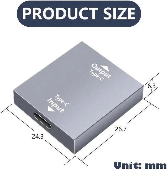 Alt view image 2 of 6 - 2 Pack USB-C Female to Dual USB 3.0 Female Splitter Adapter, 10A Max Fast Charging & 5Gbps Super Speed Data Sync Hub for Laptop, PC, Charger, Power Bank