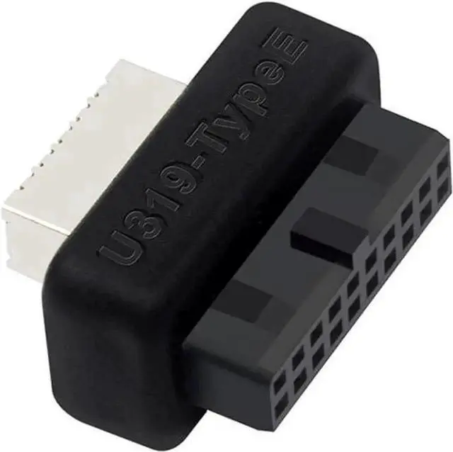 Main image of Straight 180 Degree USB 3.0/3.1 Gen2 20Pin IDC Header to USB 3.1/3.2 Type-E A-Key Internal Adapter, Motherboard Internal USB Converter for Chassis Front Panel USB-C Bracket