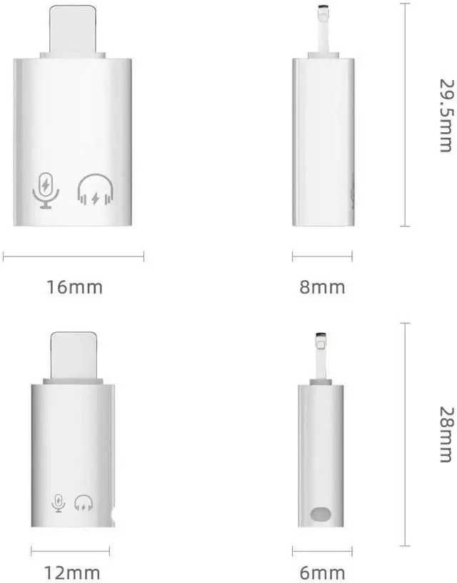 Alt view image 6 of 7 - 2 Pack USB C & USB 3.0 OTG Adapter, Dual Port OTG Converter Compatible with iPhone 15 Series, iPad, Connect Card Reader, U Disk, Keyboard, Mouse, Lavalier Mic & Digital Headphones