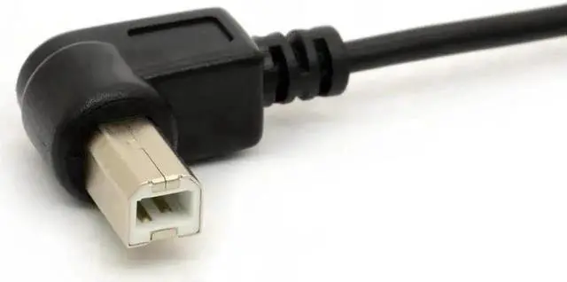 Alt view image 4 of 4 - 1.5M Right 90 Degree USB 2.0 Printer Cable, USB A Male to B Male Angled Printer Scanner Cord, 480Mbps High Speed USB Type B Extension Lead for Printer, Scanner