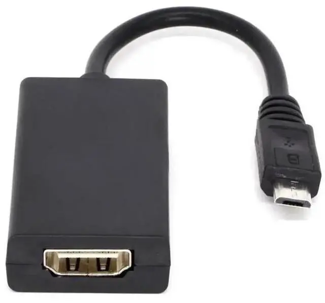 Alt view image 5 of 6 - MHL Micro USB 5Pin to HDMI Adapter, 1080P Video Converter Dongle for Android Phones, Mirror Screen to HDTV, Monitor & Projector