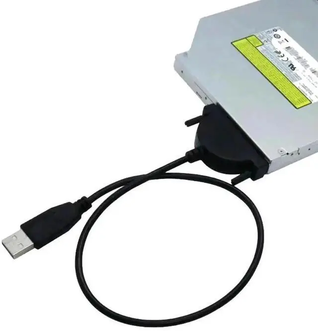 Main image of USB 2.0 to SATA Optical Drive Adapter Cable, SATA to USB Converter for CD / DVD ROM Drives, Compatible with Desktop PC, Laptop & Notebook