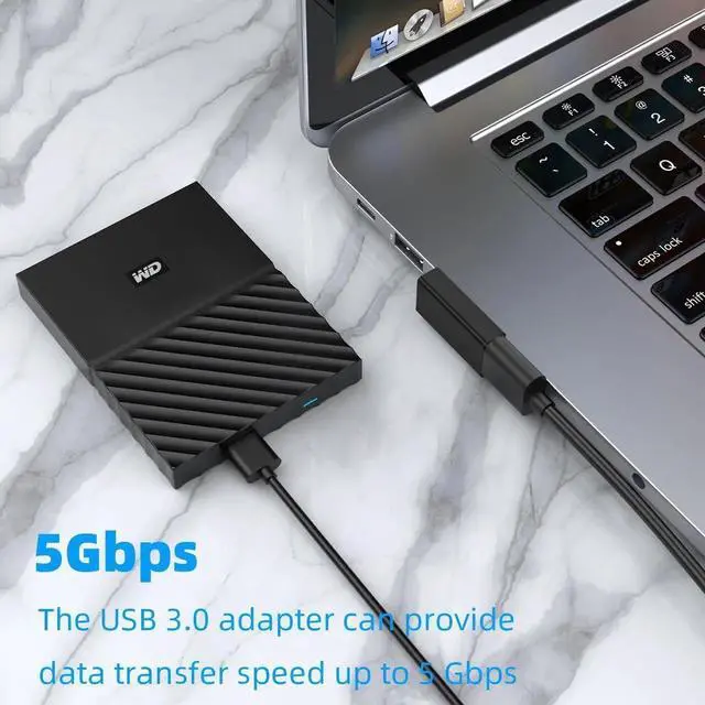 Alt view image 3 of 7 - 4 Pack 90 Degree USB 3.0 Adapter, 4 Directions Up/Down/Left/Right Angle USB A Male to Female Extender Converter, Black Low Profile USB Extension Adapter for Laptop, PC, USB Charger, Power Bank