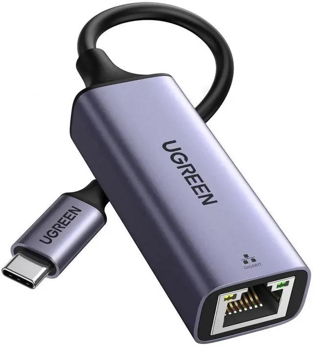 Main image of UGREEN USB C to 1Gbps Ethernet Adapter, Thunderbolt 4/3 Compatible Aluminum RJ45 Network Dongle Plug and Play, USB-C LAN Adapter for MacBook Pro/Air, iPhone 16 Pro/Max, iPad, Dell XPS Laptops