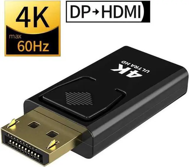 Main image of 1-Pack DisplayPort to HDMI Adapter, DP Male to HDMI Female Converter, Supports 1080P Full HD, Plug and Play for PC Laptop HDTV Monitor Projector