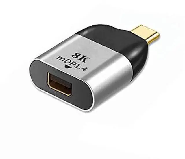 Main image of USB-C to Mini DisplayPort Cable Adapter, Supports 4K@60Hz, USB Type-C Male to Mini DP Male Cord for Laptop Tablet Phone Mini DP Monitor Projector
